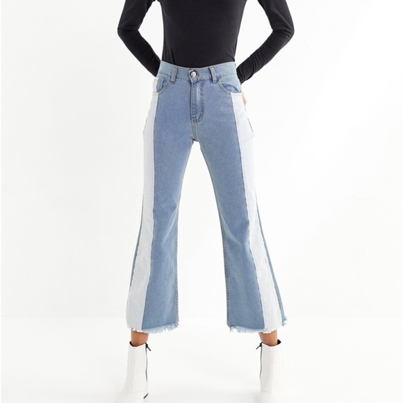 Urban Outfitters Denim - Tach Jeans Gray 2 Tone Cropped Flare